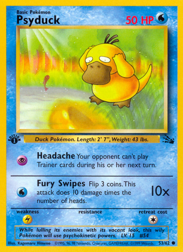 Psyduck (53/62) [Fossil 1st Edition] | Gear Gaming Bentonville