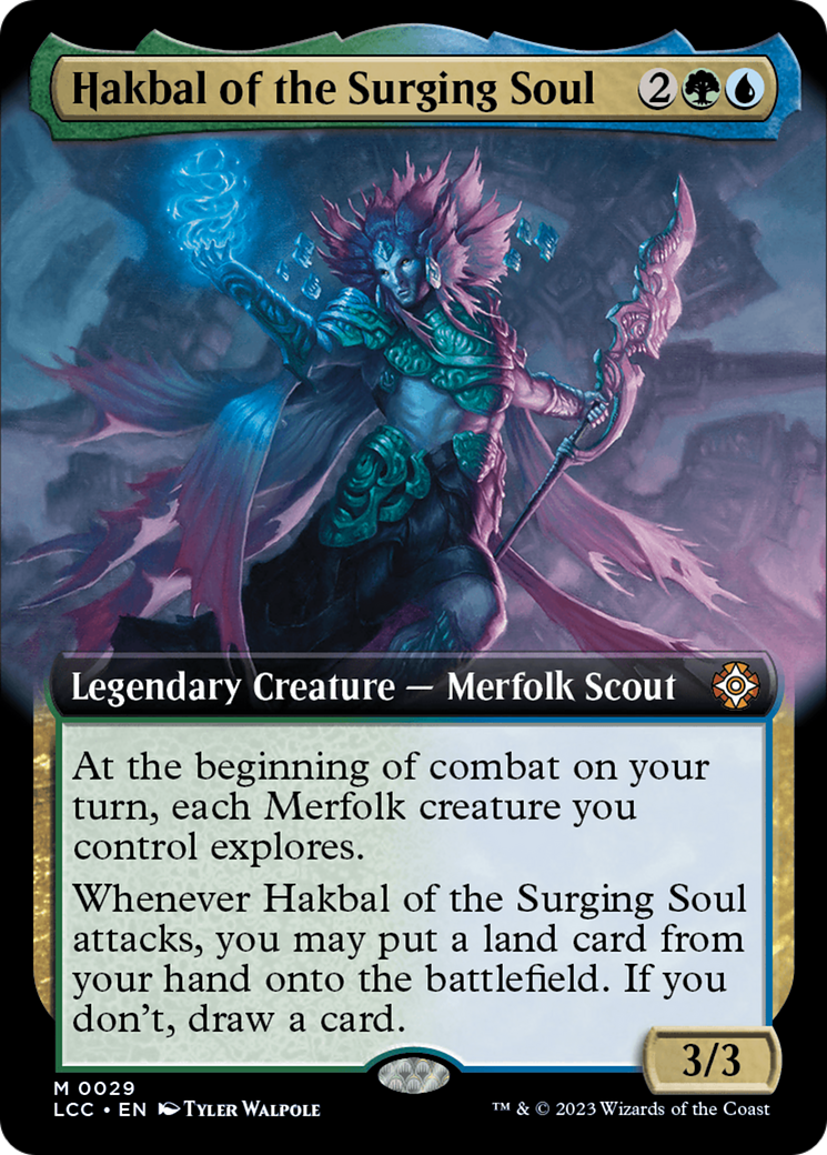 Hakbal of the Surging Soul (Extended Art) [The Lost Caverns of Ixalan Commander] | Gear Gaming Bentonville