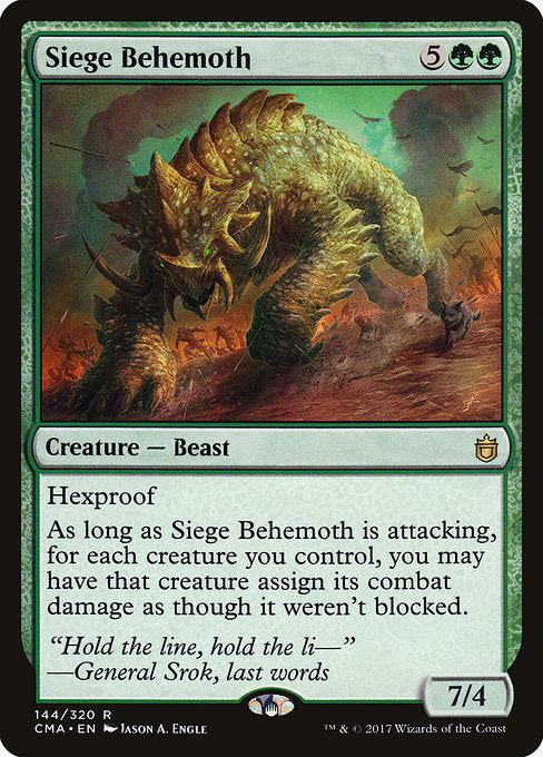 Siege Behemoth [Commander Anthology] | Gear Gaming Bentonville