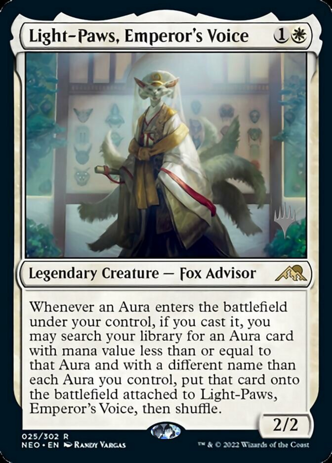 Light-Paws, Emperor's Voice (Promo Pack) [Kamigawa: Neon Dynasty Promos] | Gear Gaming Bentonville