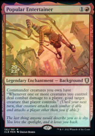 Popular Entertainer [Commander Legends: Battle for Baldur's Gate Prerelease Promos] | Gear Gaming Bentonville