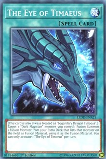 The Eye of Timaeus [Legendary Dragon Decks] [LEDD-ENA21] | Gear Gaming Bentonville