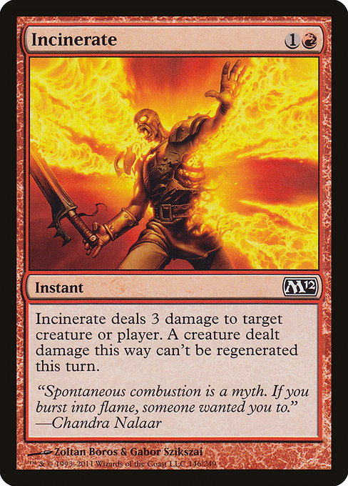 Incinerate [Magic 2012 (M12)] | Gear Gaming Bentonville