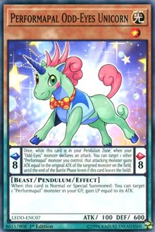 Performapal Odd-Eyes Unicorn [Legendary Dragon Decks] [LEDD-ENC07] | Gear Gaming Bentonville