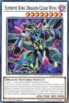 Supreme King Dragon Clear Wing [Legendary Dragon Decks] [LEDD-ENC30] | Gear Gaming Bentonville