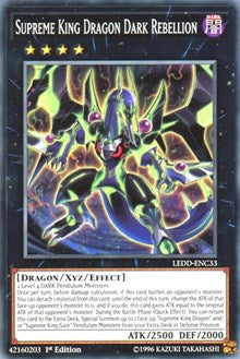 Supreme King Dragon Dark Rebellion [Legendary Dragon Decks] [LEDD-ENC33] | Gear Gaming Bentonville