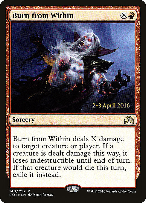 Burn from Within [Prerelease Cards] | Gear Gaming Bentonville