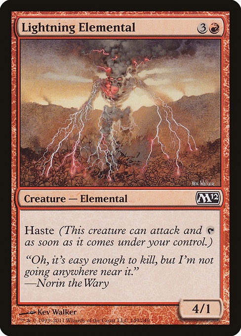 Lightning Elemental [Magic 2012 (M12)] | Gear Gaming Bentonville