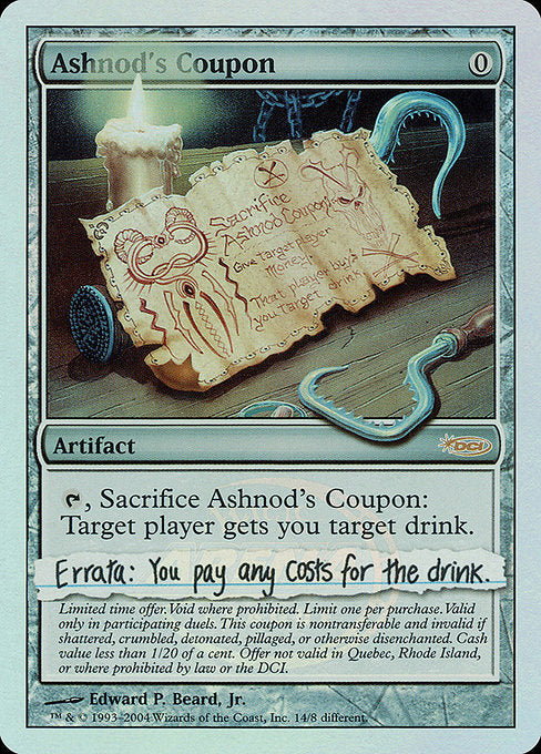 Ashnod's Coupon [Arena Promos] | Gear Gaming Bentonville