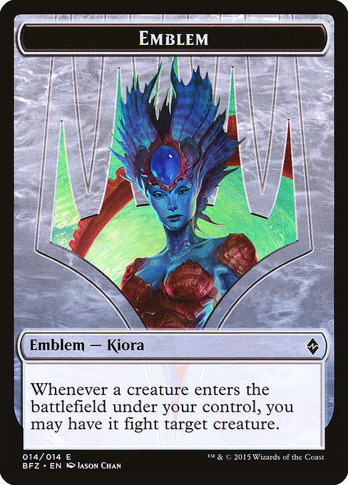 Emblem - Kiora, Master of the Depths [Battle for Zendikar] | Gear Gaming Bentonville