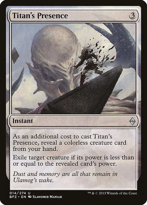 Titan's Presence [Battle for Zendikar] | Gear Gaming Bentonville