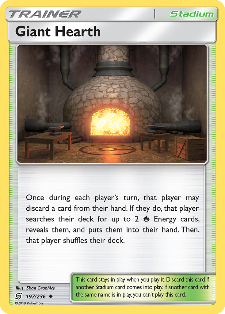 Giant Hearth (197/236) [Sun & Moon: Unified Minds] | Gear Gaming Bentonville