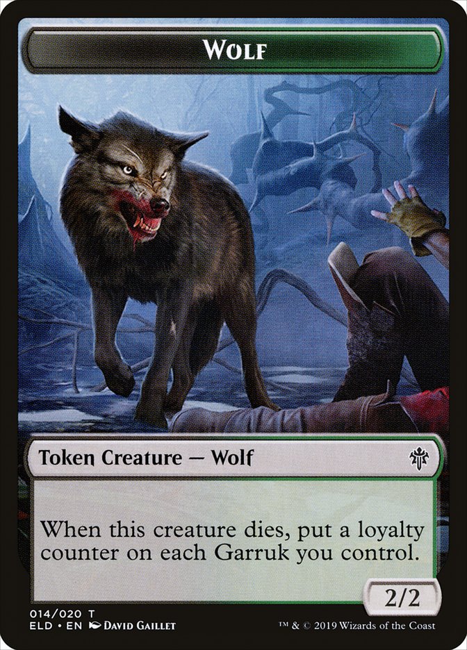 Wolf [Throne of Eldraine Tokens] | Gear Gaming Bentonville