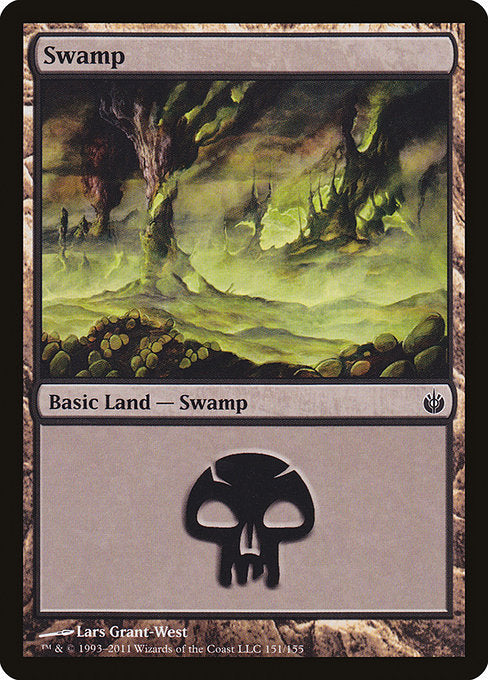 Swamp (151) [Mirrodin Besieged] | Gear Gaming Bentonville