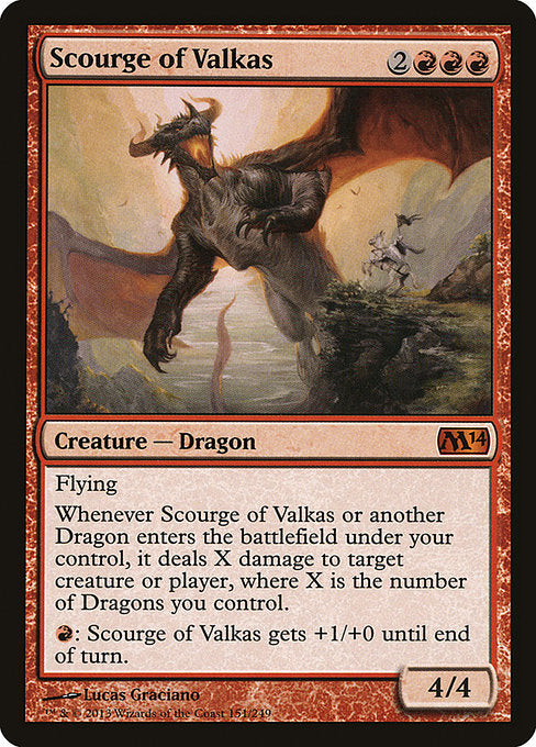 Scourge of Valkas [Magic 2014 (M14)] | Gear Gaming Bentonville