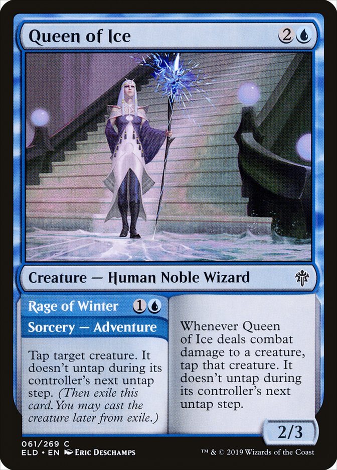 Queen of Ice // Rage of Winter [Throne of Eldraine] | Gear Gaming Bentonville