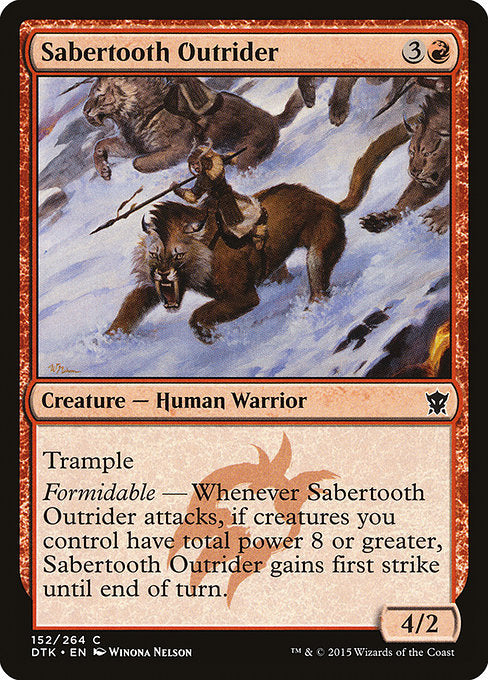 Sabertooth Outrider [Dragons of Tarkir] | Gear Gaming Bentonville