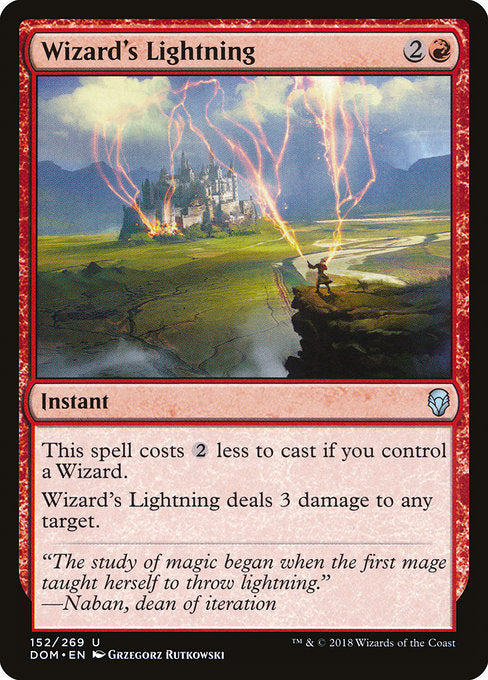 Wizard's Lightning [Dominaria] | Gear Gaming Bentonville