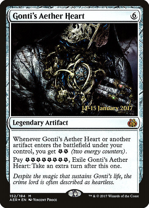 Gonti's Aether Heart [Prerelease Cards] | Gear Gaming Bentonville