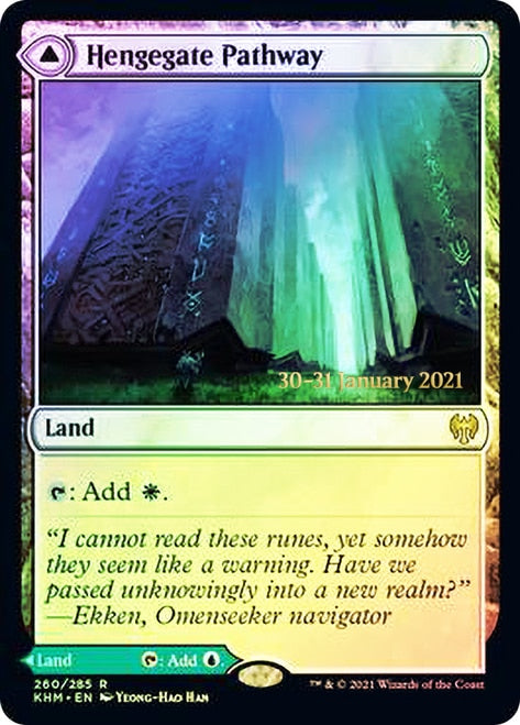 Hengegate Pathway // Mistgate Pathway  [Kaldheim Prerelease Promos] | Gear Gaming Bentonville