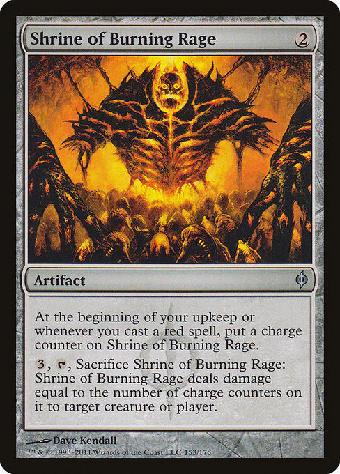 Shrine of Burning Rage [New Phyrexia] | Gear Gaming Bentonville