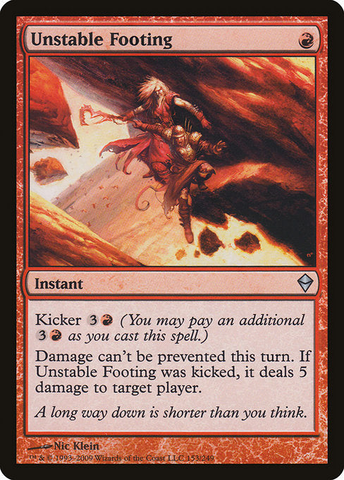 Unstable Footing [Zendikar] | Gear Gaming Bentonville