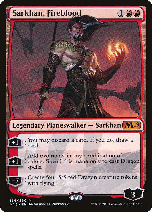 Sarkhan, Fireblood [Core Set 2019] | Gear Gaming Bentonville