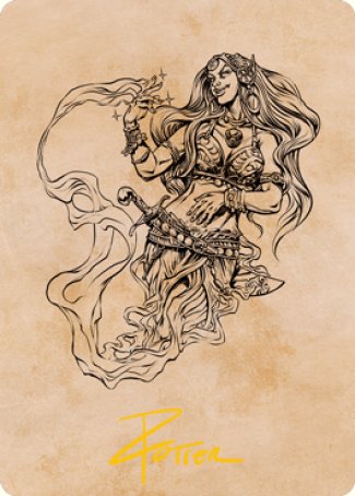 Djinni Windseer (Showcase) Art Card (Gold-Stamped Signature) [Dungeons & Dragons: Adventures in the Forgotten Realms Art Series] | Gear Gaming Bentonville