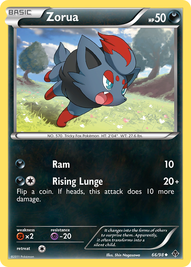 Zorua (66/98) [Black & White: Emerging Powers] | Gear Gaming Bentonville