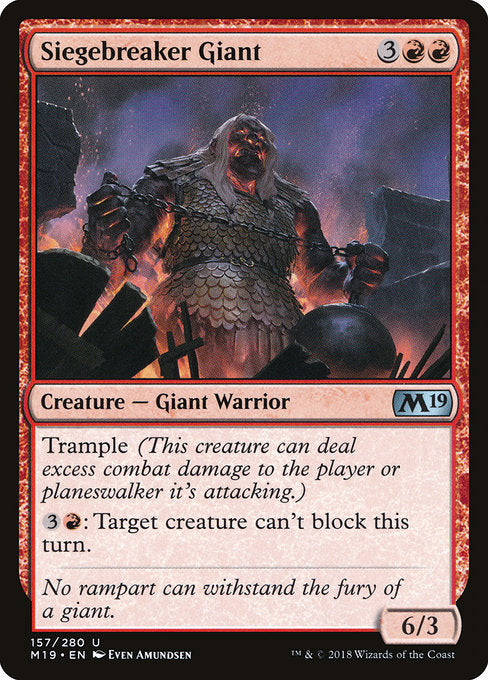 Siegebreaker Giant [Core Set 2019] | Gear Gaming Bentonville