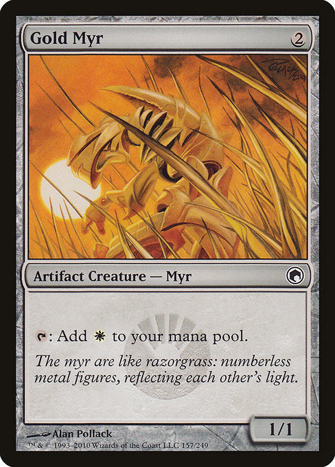 Gold Myr [Scars of Mirrodin] | Gear Gaming Bentonville