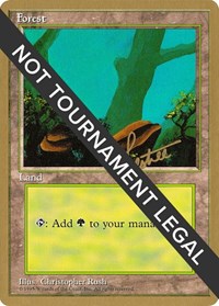 Forest (A) - 1996 Bertrand Lestree (4ED) [World Championship Decks] | Gear Gaming Bentonville