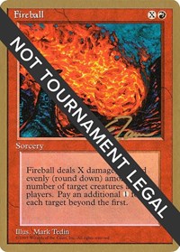 Fireball - 1996 Eric Tam (4ED) [World Championship Decks] | Gear Gaming Bentonville