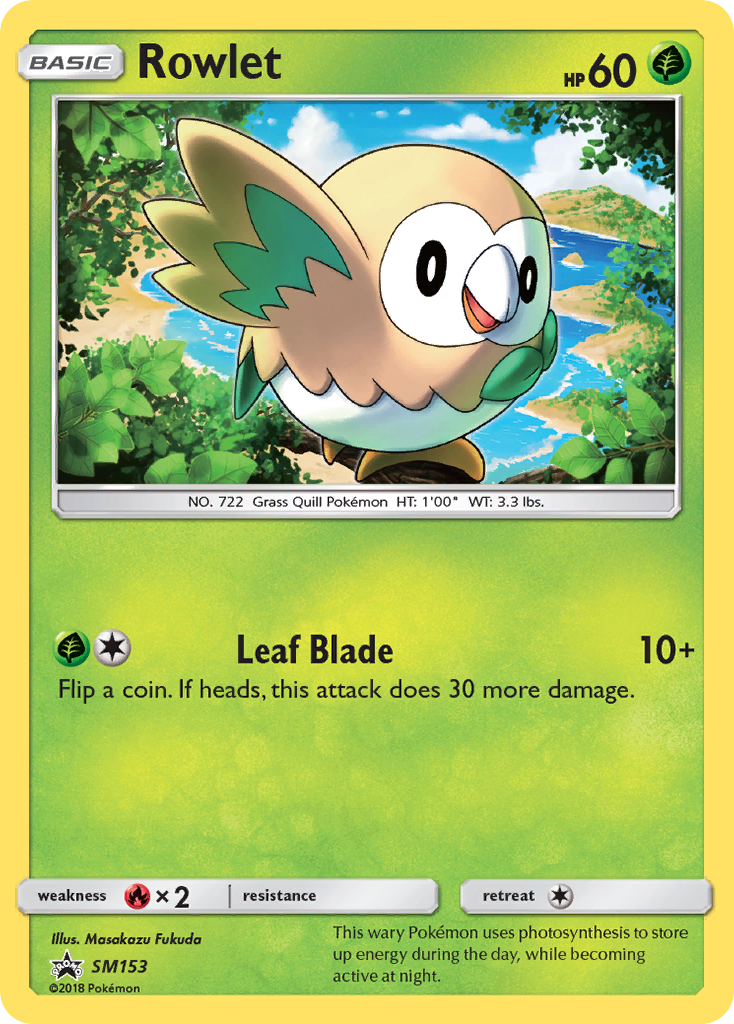 Rowlet (SM153) [Sun & Moon: Black Star Promos] | Gear Gaming Bentonville