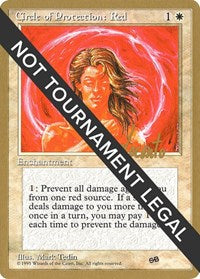 Circle of Protection: Red - 1996 Michael Loconto (4ED) (SB) [World Championship Decks] | Gear Gaming Bentonville