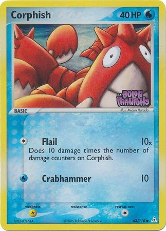 Corphish (63/110) (Stamped) [EX: Holon Phantoms] | Gear Gaming Bentonville