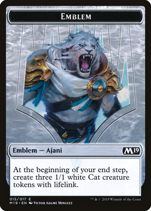 Emblem - Ajani, Adversary of Tyrants [Core Set 2019] | Gear Gaming Bentonville