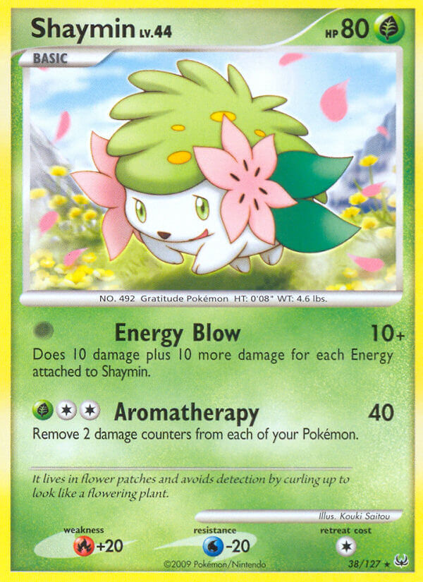 Shaymin (38/127) (Theme Deck Exclusive) [Platinum: Base Set] | Gear Gaming Bentonville