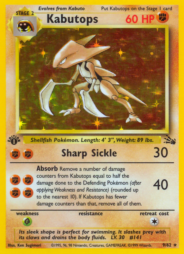 Kabutops (9/62) [Fossil 1st Edition] | Gear Gaming Bentonville