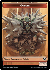 Goblin // Sliver Double-Sided Token [March of the Machine Commander Tokens] | Gear Gaming Bentonville