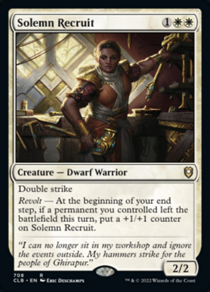 Solemn Recruit [Commander Legends: Battle for Baldur's Gate] | Gear Gaming Bentonville