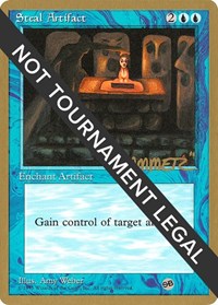 Steal Artifact - 1996 Shawn "Hammer" Regnier (4ED) (SB) [World Championship Decks] | Gear Gaming Bentonville