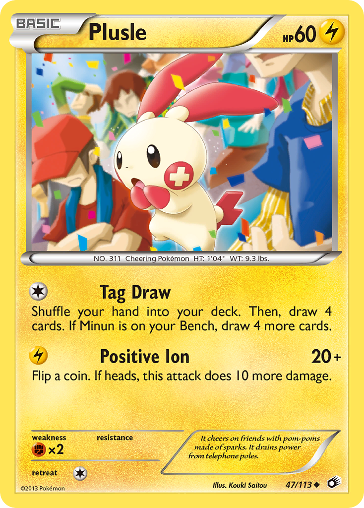 Plusle (47/113) [Black & White: Legendary Treasures] | Gear Gaming Bentonville