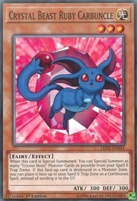 Crystal Beast Ruby Carbuncle [Legendary Duelists: Ancient Millennium] [LED2-EN041] | Gear Gaming Bentonville