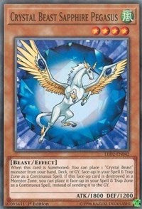 Crystal Beast Sapphire Pegasus [Legendary Duelists: Ancient Millennium] [LED2-EN042] | Gear Gaming Bentonville