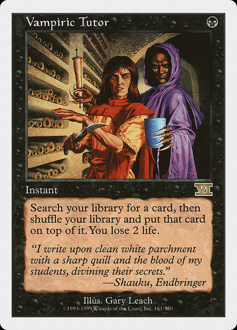 Vampiric Tutor [Classic Sixth Edition] | Gear Gaming Bentonville