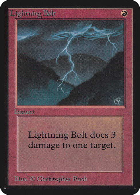 Lightning Bolt [Alpha Edition] | Gear Gaming Bentonville