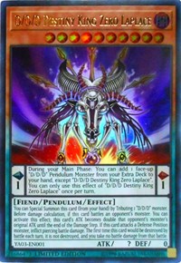 D/D/D Destiny King Zero Laplace [Yu-Gi-Oh! ARC-V Promo Cards] [YA03-EN001] | Gear Gaming Bentonville