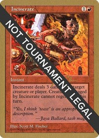 Incinerate - 1997 Jakub Slemr (5ED) [World Championship Decks] | Gear Gaming Bentonville