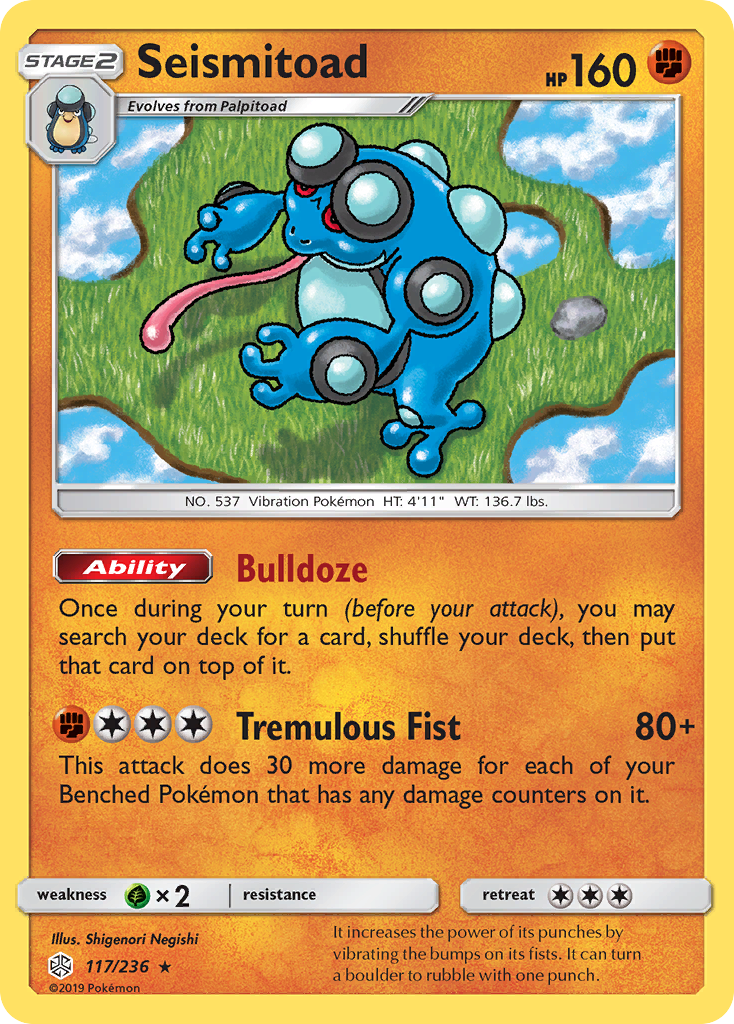 Seismitoad (117/236) [Sun & Moon: Cosmic Eclipse] | Gear Gaming Bentonville